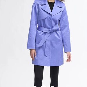 NVLT Crinkle Single-Breasted Trench Coat